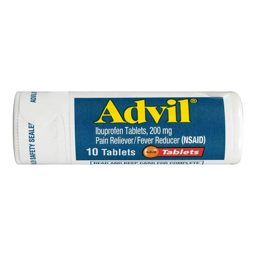 Advil Pain Reliever And Fever Reducer Tablet Vial, 10 Ea