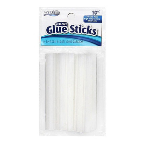 Artskills Full Size Hot Glue Sticks Adhesive Pack, 10 Count
