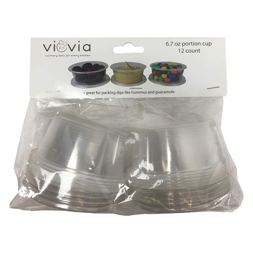 Viovia Portion Cup 6.7 Oz Disposable Pack, 12 Count