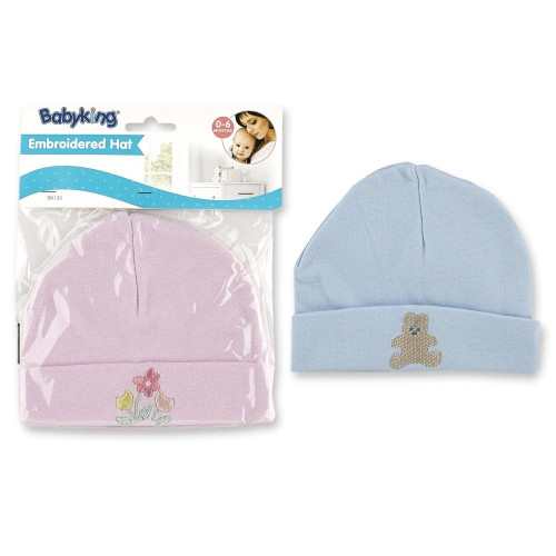 Babyking Embroidered Infant Hat Apparel Assorted, 1 Ea