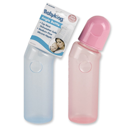 Babyking Angle Bottle Assorted Design, 8 Oz