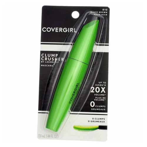 CoverGirl Clump Crusher Mascara #810 Black Brown Shade, 0.44 Oz