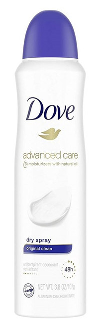 Dove Deodorant 3.8Oz Dry Spray Original Clean