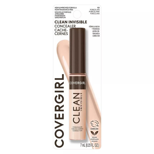 CoverGirl Clean Invisible Concealer #101 Porcelain Shade, 1 Ea