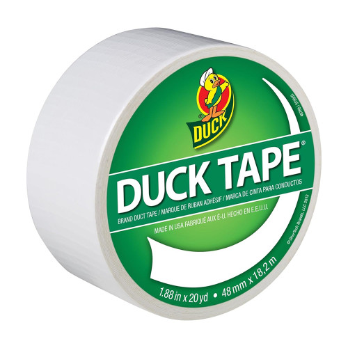 Duck Tape Brand Duct Tape White 1.88 Inch x 20 Yard Roll, 1 Ea