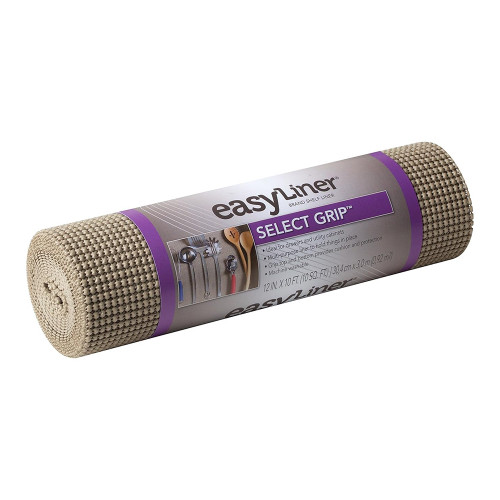 Select Grip EasyLiner Brand Shelf Liner Brownstone 12 Inch x 10 Foot Roll, 1 Ea