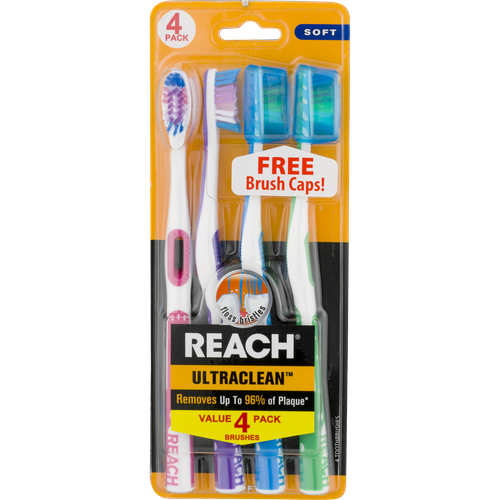 Reach Toothbrush Ultra Clean 4 Pack Soft