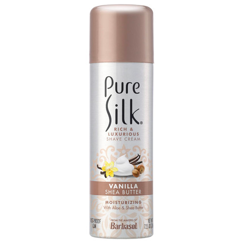 Pure Silk Shave Cream Vanilla And Shea Butter 7.25oz