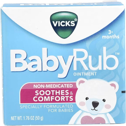 Vicks Babyrub Ointment Soothes & Comforts 3+ Months 1.76oz