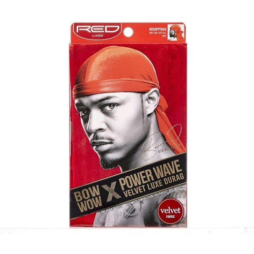 Kiss Red Durag Bow Wow Power Wave Velvet Red
