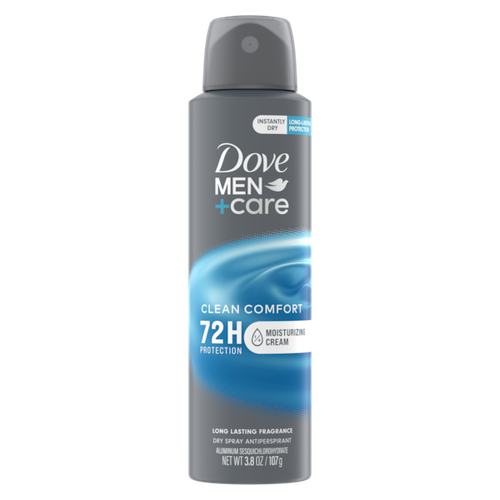 Dove Deodorant Dry Spray Men+Care Clean Comfort 72Hr 3.8oz