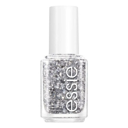 essie luxeffects salon-quality nail polish vegan silver sparkle Set In Stones, 0.46 Oz