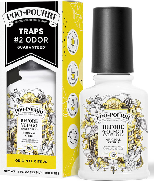 Poo-Pourri Before-You-Go Toilet Spray, Original Citrus, 2 Fl Oz