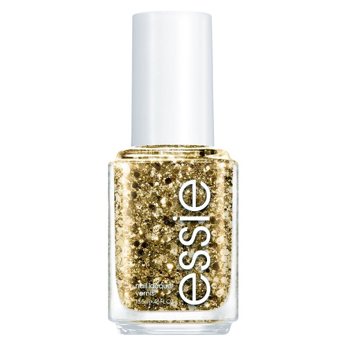 essie luxeffects salon-quality nail polish vegan gold glitter Summit Of Style, 0.46 Oz