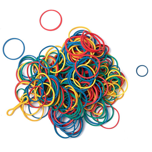 Kiss Red Rubber Bands 300 Ct Assorted Colors/Sizes