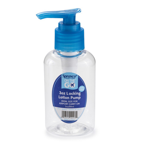 Sprayco Travel Bottle Locking Lotion Pump 3oz