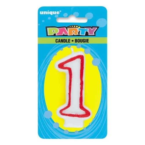 Birthday Candle Deluxe Numerical Decorative Party Supply Number 1 1 Ea
