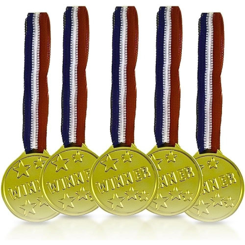 Winner Medals Assorted Party Favor 5 Ea