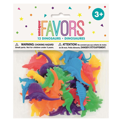 Dinosaur Figurines Assorted Party Favor 12 Ea