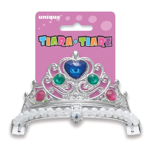 Tiara Jeweled Assorted Gold / Silver Party Accessory Assorted 1 Ea