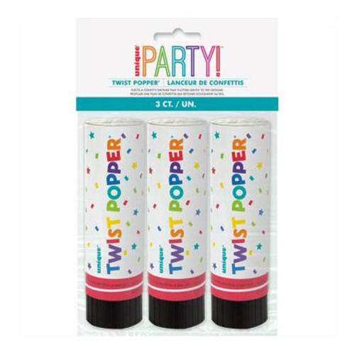 Twist Poppers Fun Party Favor 3 Ea