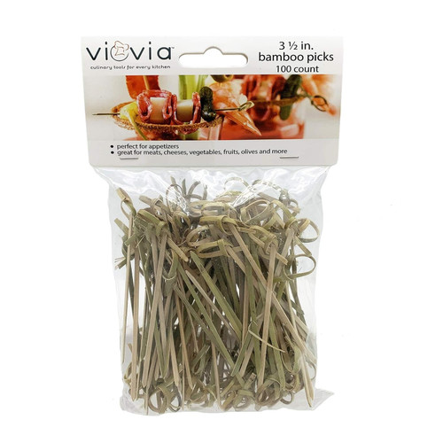 Viovia Bamboo Picks Durable 3 inch 100 Ea