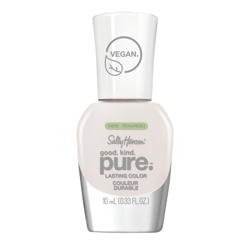 Sally Hansen Good.Kind.Pure Nail Polish Plant-Based Vegan White Tea 0.33 Oz