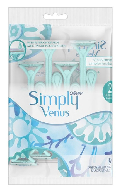 Gillette Simply Venus Razor Disposable 9 Count
