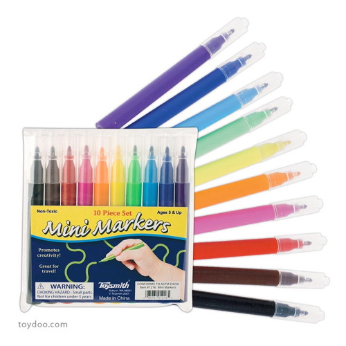 Mini Markers Assorted Colors Creative Art Supplies 1 Ea