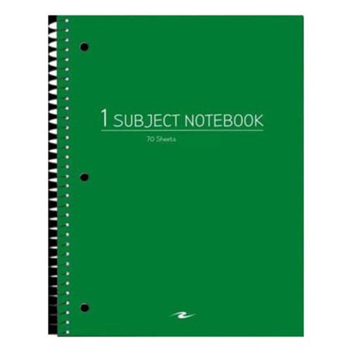 Value 1-Subject Notebook 10.5 inch x 8 inch College Ruled Durable Spiral Bound 70 Sheets