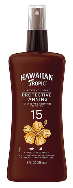 Hawaiian Tropic Spf#15 Protective Oil Spray Pump 8Oz