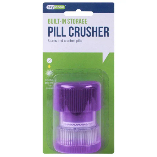 Ezy Dose Pill Crusher Built-in Storage