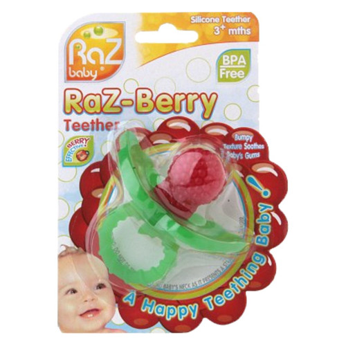 RaZberry Silicone Teether Infant Care Soothing Relief Toy for Babies 1 Ea