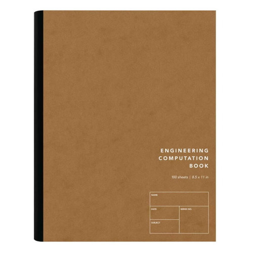 Oxford Engineering Computation Book Quad Ruled Green Tint Paper Durable Binding 1 Ea