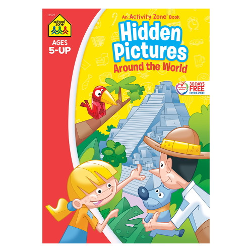 School Zone Workbook Hidden Pictures Around The World 1 Ea