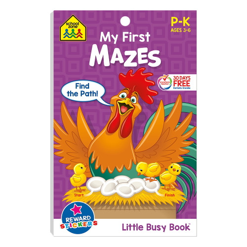 School Zone Workbook My First Mazes Little Busy Book 1 Ea