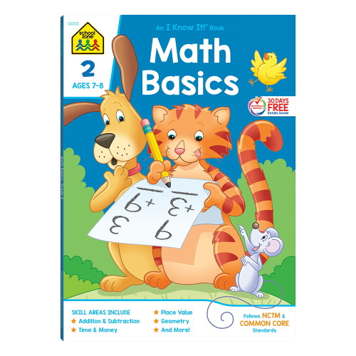 School Zone Workbook Math Basics Grade 2 1 Ea