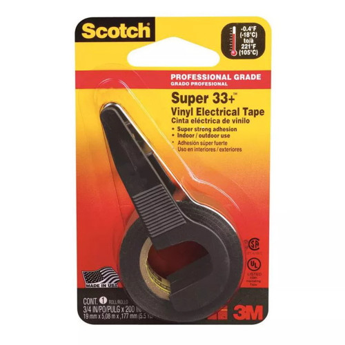 3M Electrical Tape Durable Insulating Adhesive .75 inch x 250 inch CDED 1 Ea
