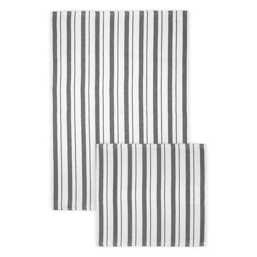 MUkitchen Basket Weave Cloth for Kitchen and Household Cleaning, 13x13 Inch, Gray, 1 ea
