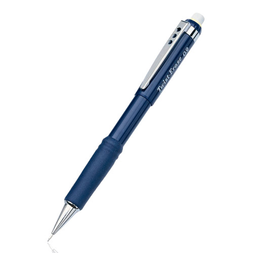 Pentel Twist Erase III Mechanical Pencil Navy Blue Barrel Comfortable Grip Smooth Writing 0.7mm 1 Ea
