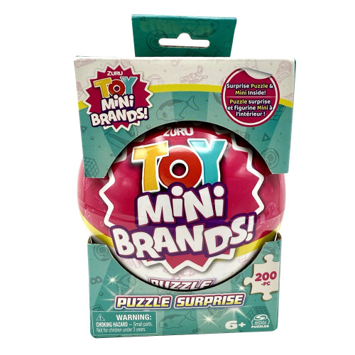 Mini Brands PZZL in a Tin Assorted Mystery Collectible Toy and Puzzle Game, 1 ea