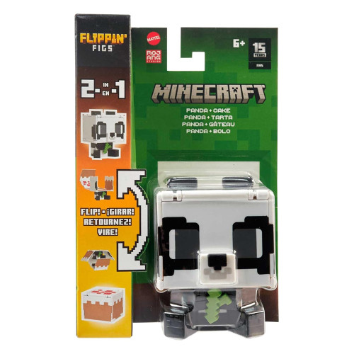 Minecraft Flippin Figs Assorted Collectible Mini Figures, Pack of 1