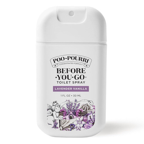 Poo Pourri Toilet Spray Lavender Vanilla Fresh Scent Bathroom Essential Compact Bottle 1 Oz