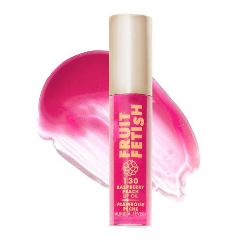 Milani Fruit Fetish Lip Oil Raspberry Hydrating Gloss Non Sticky Finish, 0.135 oz