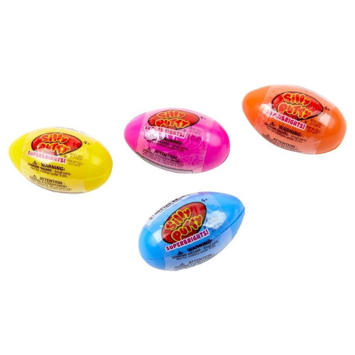 Silly Putty Super Brights Eggs Assorted Colors 1 Ea
