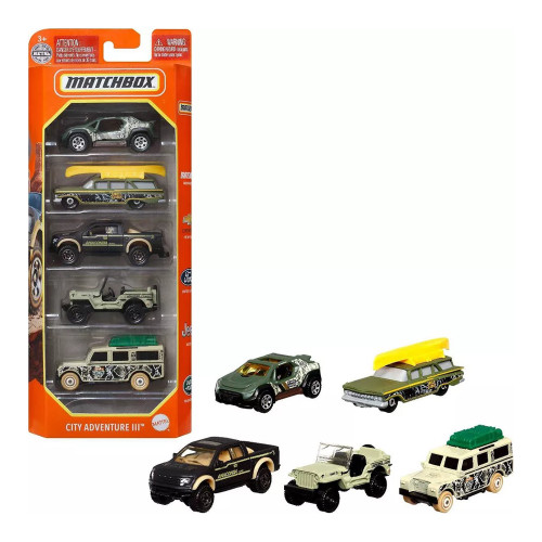 Mattel Matchbox 5-Car Pack Assorted Die-Cast Vehicles, 1 Ea