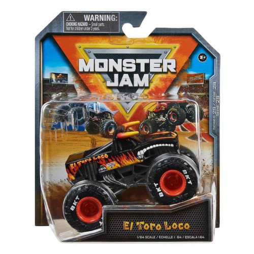 Monster Jam Official El Toro Loco Monster Truck Die-Cast Vehicle 1:64 Scale Toy, 1 ea