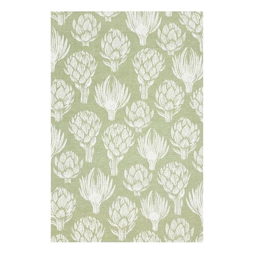 Jacquard Kitchen Towel Artichokes Print Cotton Fabric, 1 ea