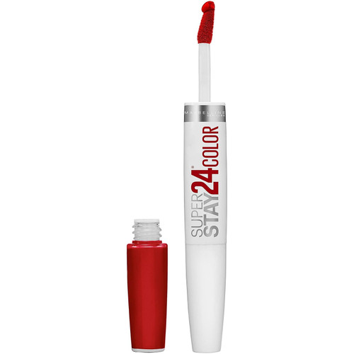 Maybelline Super Stay 24 2-Step Liquid Lipstick Keep It Red Longwear Makeup, 1 Kit