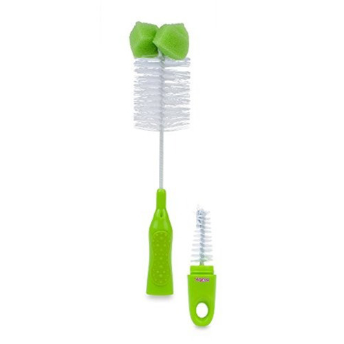Nuby Bottle & Nipple Brush Dual Cleaning Head, 1 Ea